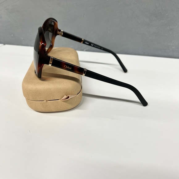 Chloe Tortoise Shell Sunglasses - Picture 4 of 6